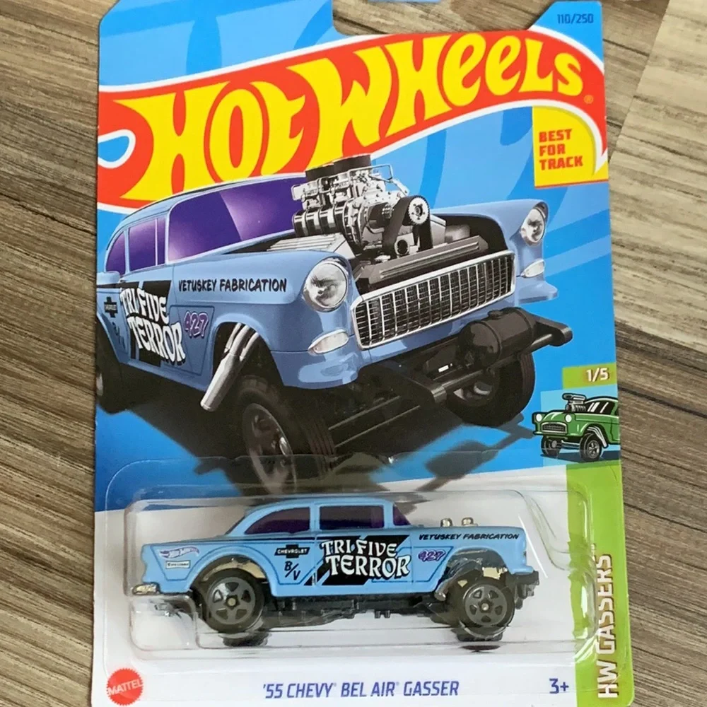 Hot Wheels 55 Chevy Bel Air Gasser Rod  1955 Belair Chevrolet Car Hotwheels New